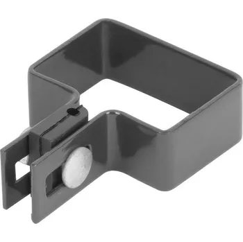 Příslušenství pro plot Objímka Strend Pro EUROSTANDARD, 60x40 mm, koncová, antracit, Zn+PVC, RAL7016, na hranatý stĺpik