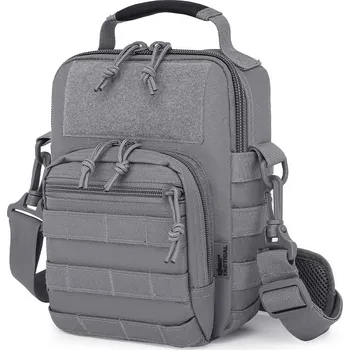 Sportovní taška KOMBAT Taška přes rameno EXPLORER ŠEDÁ