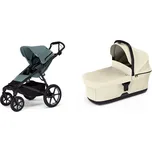 Městský kočárek Thule Urban Glide 4-wheel Mid blue + korbička Soft beige
