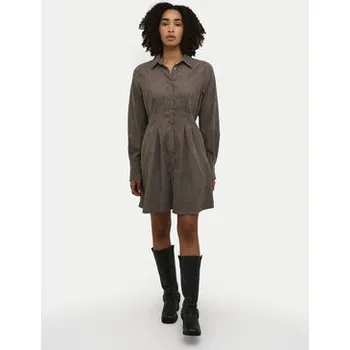 Dámské oblečení Kaffe Košilové šaty Hermine 10509115 Hnědá Regular Fit 34