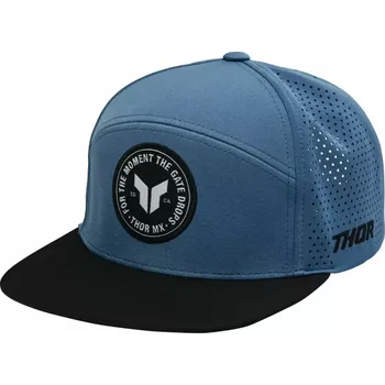 Kšiltovka Čepice s kšiltem / kšiltovka THOR HAT BADGE SNAPBACK barva modrá/černá, uni velikost (sportovní volnočasová čepice s rovným kšiltem, střih z pěti panelů)