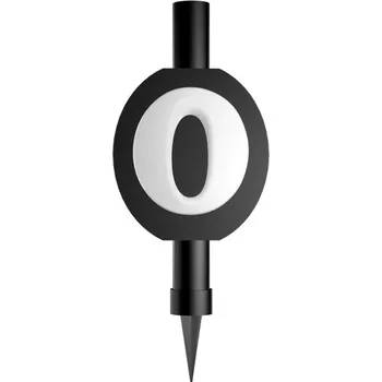 Dortová svíčka Dortová fontána č. 0 černo-bílá