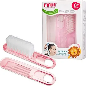 Zubní kartáček Baby Farlin Kartáček a hřebínek pro děti od 0+ měsíců BF-150 různé barvy