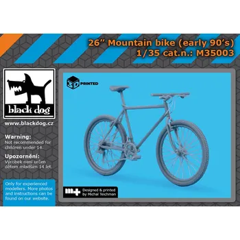 Plastikový model Blackdog 1/35 26“ Moutain bike (early 90´s)
