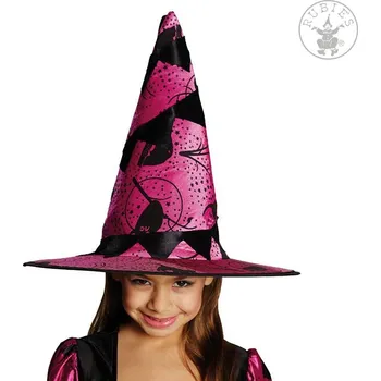 Karnevalový doplněk Rubies USA Dětský čarodějnický klobouk s potiskem D