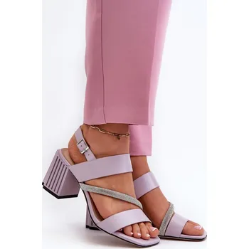 Dámské sandále Elegantní dámské sandály s jehlovým podpatkem a zirkony Step in style, 36 i240_196644_2:36