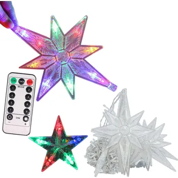 Vánoční dekorace VERK GROUP Vánoční hvězdné girlandy s barevným osvětlením