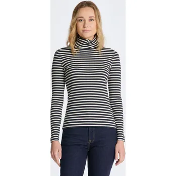 Dámský svetr ROLÁK GANT SLIM STRIPED RIBBED TURTLENECK EVENING BLUE