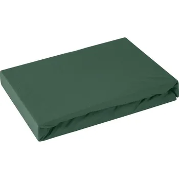 Prostěradlo Jersey napínací prostěradlo GOLD zelená, různé rozměry, 100% bavlna, MyBestHome Rozměr prostěradla: na matraci 240x220 cm + 30 cm