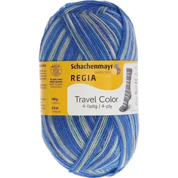 Příze Regia 4-Ply Color 01118 atlantic road color (Ponožková příze Regia 01118 atlantic road color)