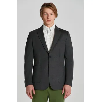 Pánské sako SAKO GANT SLIM JERSEY BLAZER DARK GRAPHITE