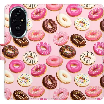 Pouzdro na mobilní telefon Flipové pouzdro iSaprio - Donuts Pattern 03 - Honor 200