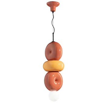 Ferroluce Závěsné svítidlo BUMBUM, v. 60 cm, 1xE27 Barva: Oranžovo-žlutá