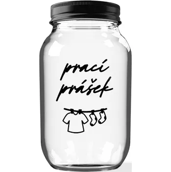 Prací prášek Úklid pro klid Sklenice na prací prášek 3,68 l Typ písma: Psací