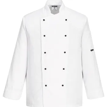 Gastro oděv PORTWEST C834 kuchařský rondon s dlouhým rukávem Barva: bílá, Velikost: 3XL