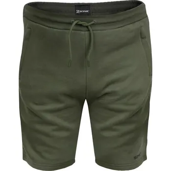 Pánské kraťasy Kraťasy Sonik Green Fleece Shorts XL