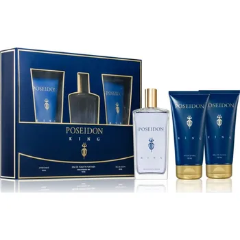 Nestandardní parfém Instituto Español Poseidon King toaletní voda 150 ml + sprchový gel 150 ml + gel po holení 150 ml