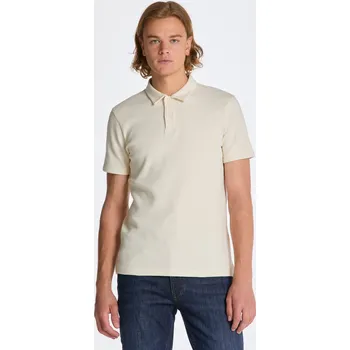 Pánská košile POLOKOŠILE GANT WAFFLE TEXTURE SS-PIQUE CREAM