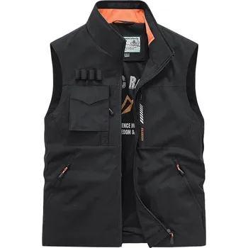 Pánská bunda Pánská pracovní vesta Outdoor Velikost: 3XL, Barva (Varianta): Černá