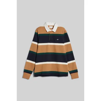 Pánská košile POLOKOŠILE GANT SHIELD HEAVY RUGGER WARM KHAKI