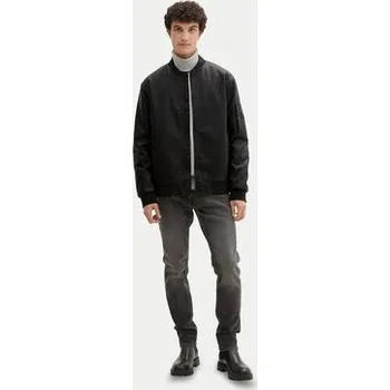 Pánská casual bunda Tom Tailor Denim Bunda z imitace kůže 1041780 Černá Regular Fit S