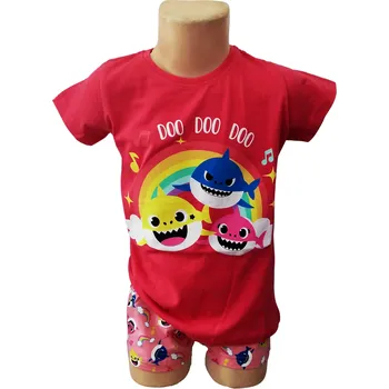 Dívčí pyžamo Eplusm Dívčí pyžamo BABY SHARK krátké růžové tmavé Barva: Růžová tmavá, Velikost: 92