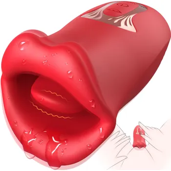 Vibrátor SuperLove French Kissing Tongue Vibrator Red
