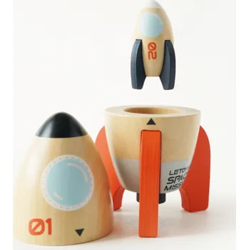Dřevěná hračka Le Toy Van Sada vesmírných raket