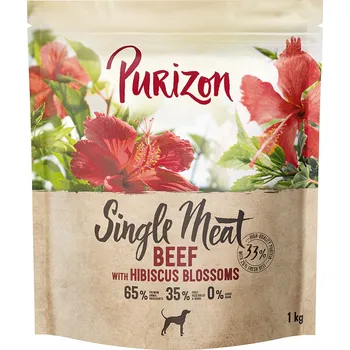 Krmivo pro psa PURIZON Single Meat hovězí s ibiškový květ 1kg pro PSA