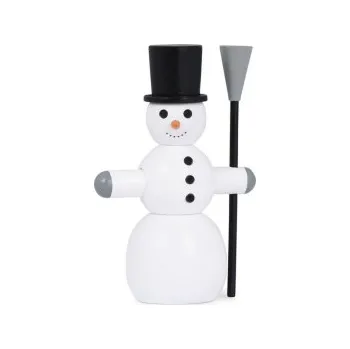 Vánoční dekorace Vánoční dřevěná figurka Snowman Small