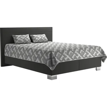 Ložnice BLANÁŘ NÁBYTEK, a.s. Čalouněná manželská postel GRAND šedá - AKČNÍ ROZMĚR: 180 x 200 cm