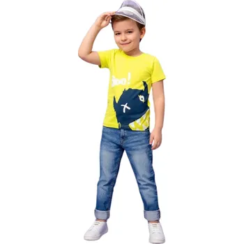 Winkiki Chlapecké tričko BOO - PŘÍŠERA krátký rukáv neonově zelené Barva: Zelená, Velikost: 122