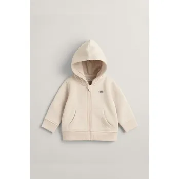 Dívčí mikina MIKINA GANT SHIELD ZIP HOODIE SOFT OAT