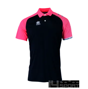 Polokošile LUANVI OPEN, barva černá - zářivě růžová, velikost 3XS