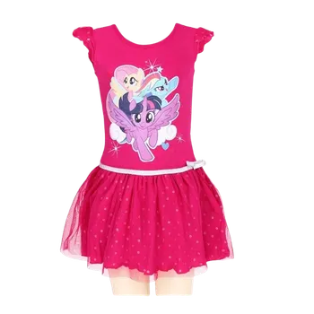 Dívčí šaty Setino Dívčí šaty MY LITTLE PONY krátký rukáv tylové růžové Barva: Růžová, Velikost: 98