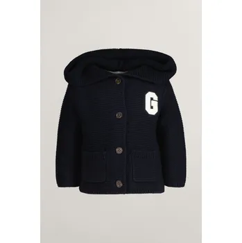 Pánské oblečení KARDIGAN GANT KNITTED CARDIGAN EVENING BLUE