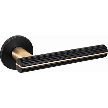 Dveřní kování Infinity Line CAPRI KPRI S B00/MG00 černá- zlatá mat - rozetové kování