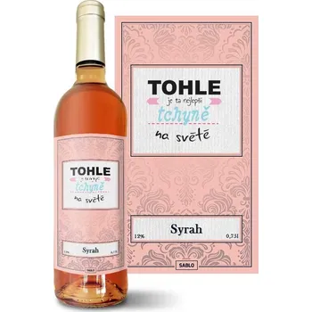 Víno Sablio Růžové víno Tohle je ta nejlepší tchyně na světě: 0,75 l