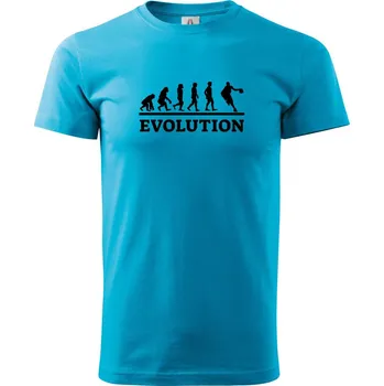 Pánské oblečení Evolution basket, černý tisk - Tričko Classic - nejlevnější - XL