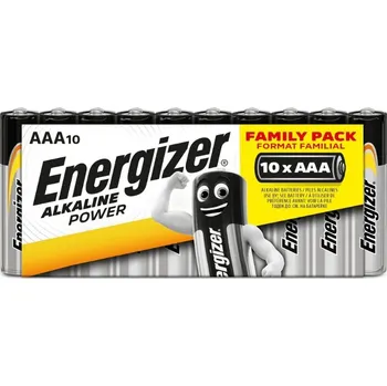 Článková baterie Alkalická baterie Energizer AAA (R3) 10 ks