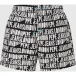 Pepe Jeans Pánské plavky AO LOGO SWIMSHORT Barva: černá, Velikost: M