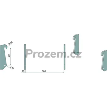 Sada nářadí Sada navařovacích dílů 2 ks, 435/40 mm pro Kramer, Volvo, Zettelmeyer