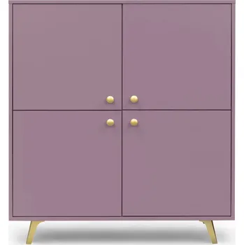 Komoda Čtyřdveřová komoda JOELE - švestka