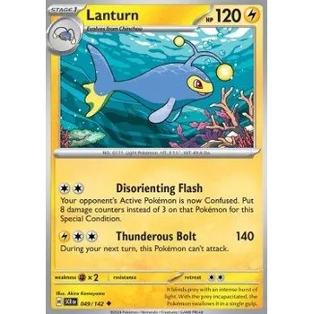 Karetní hra Pokémon SCR 049/142 Lanturn - Stellar Crown Stav: Near Mint, Verze: NORMAL