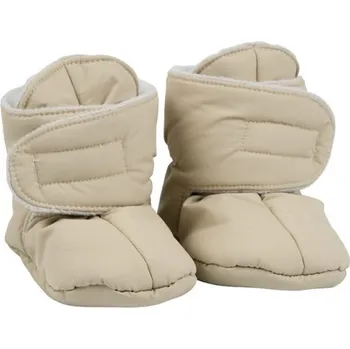 Capáčky VOKSI zateplené látkové botičky BABY BOOTIES 0-1y Seashell Sand Light Grey DOPRODEJ!