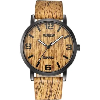 Hodinky Dámské hodinky s dřevěným vzorem - A