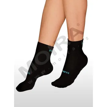 Pánské ponožky MOIRA ponožky FITNESS černo-tyrkysová vel. 3