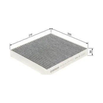 Kabinový filtr Kabinový filtr Mitsubishi OUTLANDER III (GG_W, GF_W, ZJ, ZL, ZK) Bosch - 2.0Hybrid4WD, P --