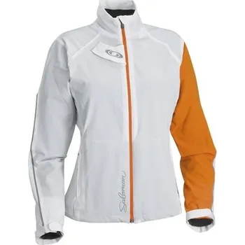 Pánská softshellová bunda bunda Salomon Momentum Softshell W white/orange - Velikost: L
