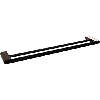 Držák na ručník Držák ručníků dvojitý Bemeta Galla 600 mm černá/coffee-gold